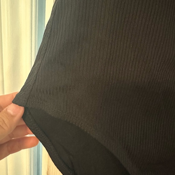 Andie black ribbed swimsuit - Picture 2 of 5